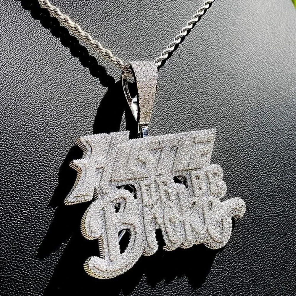 Hustle Or Be Broke Pendant with rope chain 24inch